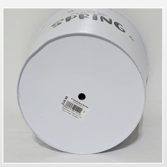 Hello Spring Flower Pot White Bucket - Picture 10 of 11